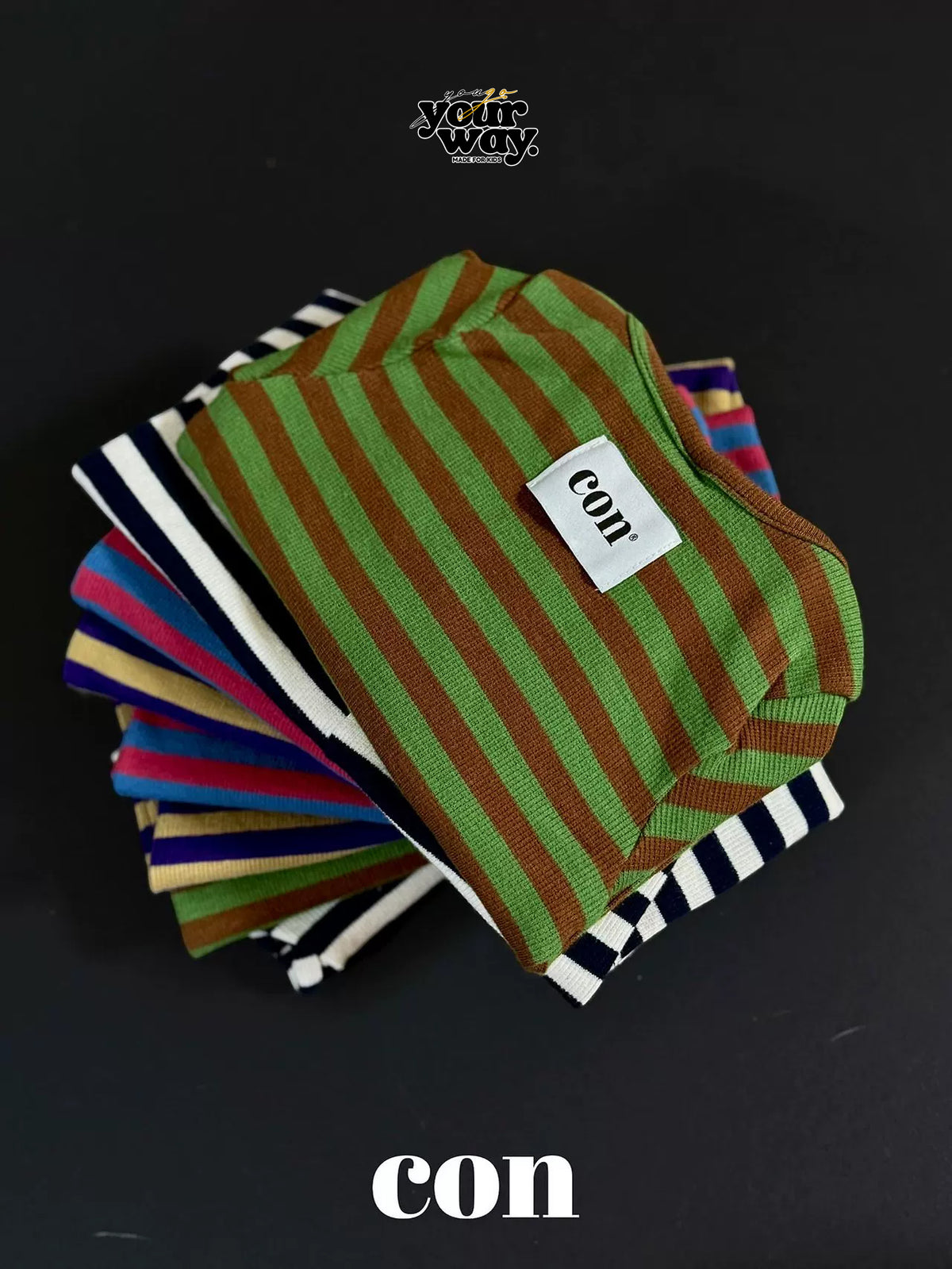 CON Striped Long Sleeve Tee｜ボーダーロングスリーブTシャツ
