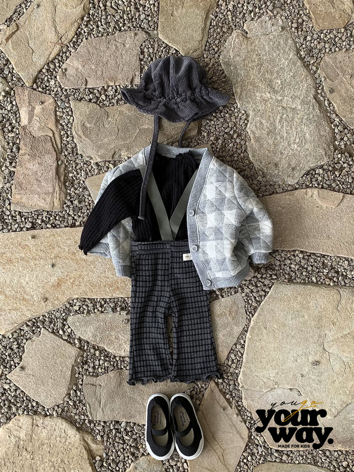 Suspender Rib Pants｜サスペンダーリブパンツ