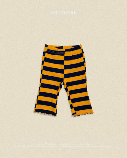 OOTTBEBE Striped Frill Pants｜ボーダーフリルパンツ