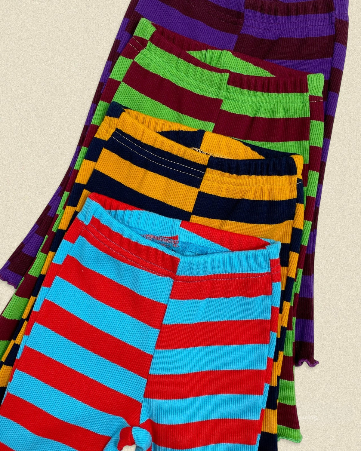 OOTTBEBE Striped Frill Pants｜ボーダーフリルパンツ