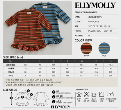 ELLY MOLLY｜フリースフリルロングワンピース【予約商品】