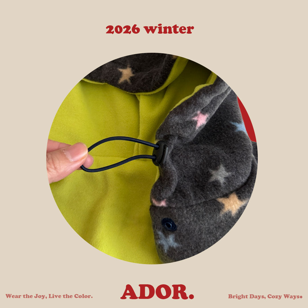 Ador.｜リバーシブルスターフードポンチョ【取り寄せ】